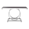 Kensington Black Glass Top Console Table