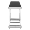 Kensington Black Glass Top Console Table