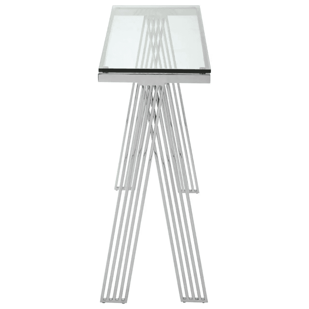 Kensington Clear Glass Console Table