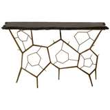 Kensington Black Stone Top Console Table