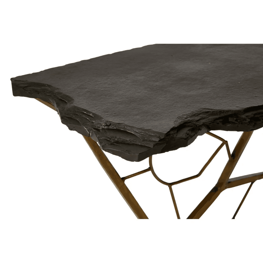Kensington Black Stone Top Console Table