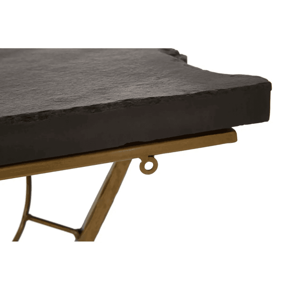 Kensington Black Stone Top Console Table