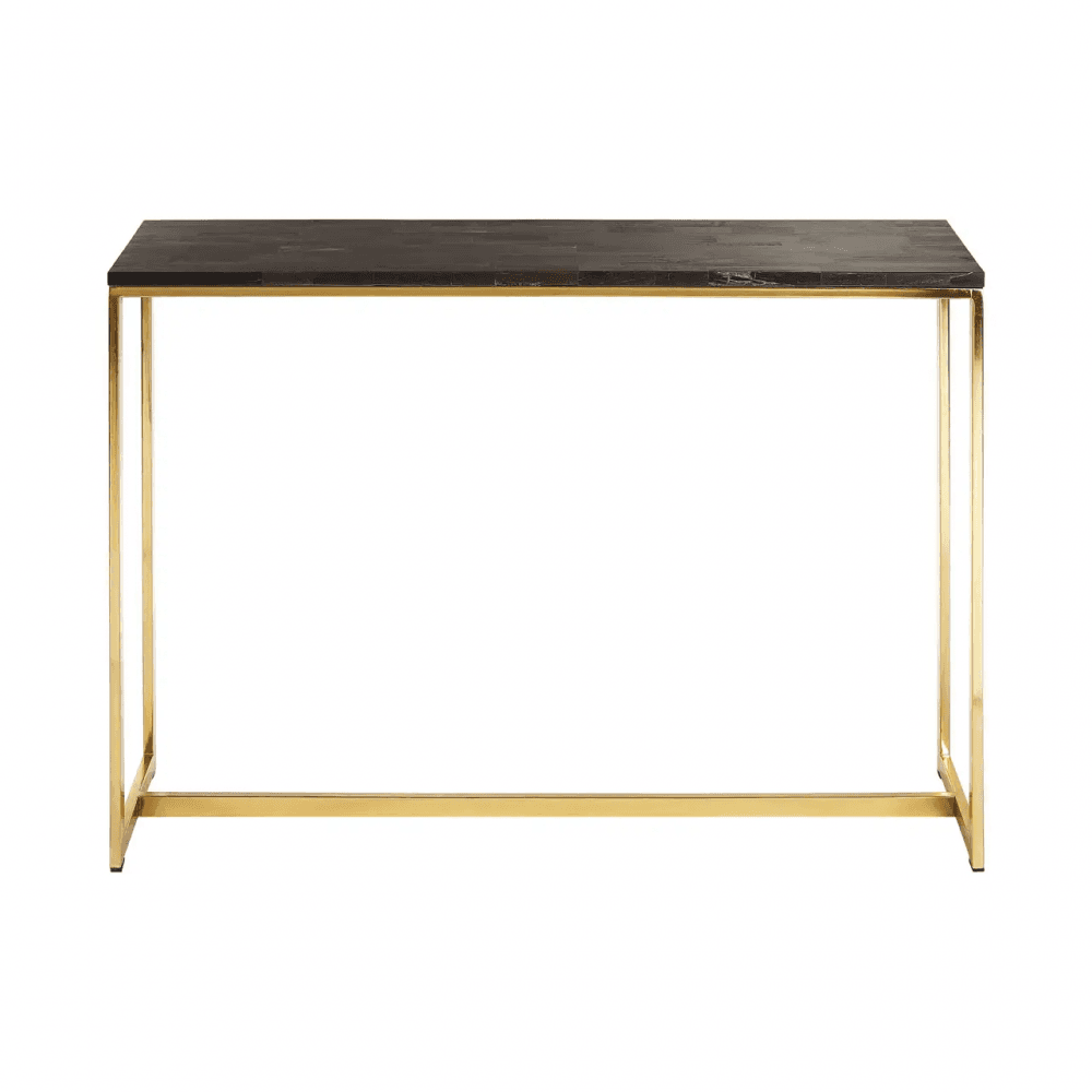 Sterling Dark Petrified Wood Console Table