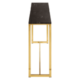Sterling Dark Petrified Wood Console Table