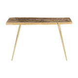 Sterling Petrified Wood Console Table