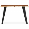 Valora Acacia Wood And Looped Iron Base Console Table