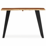 Valora Acacia Wood And Looped Iron Base Console Table