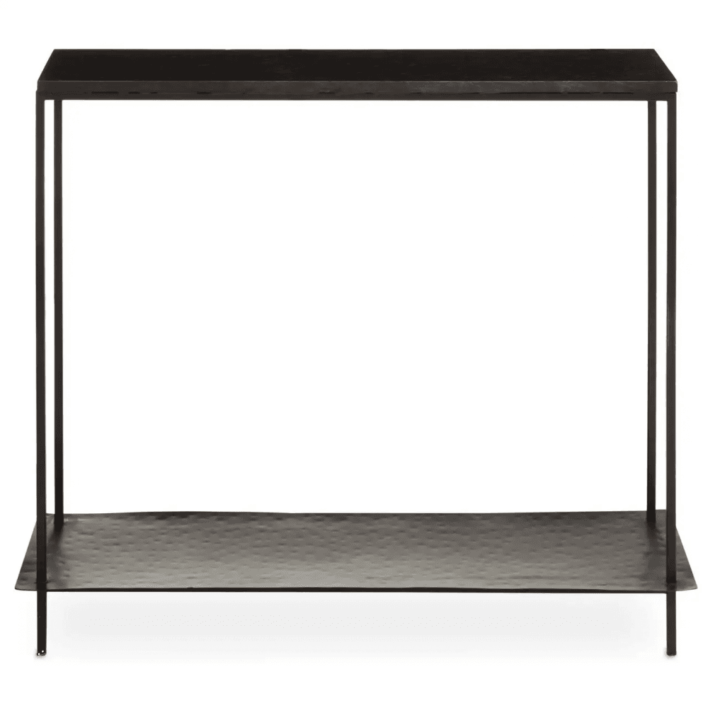 Titan Black Marble Console Table