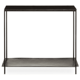 Titan Black Marble Console Table