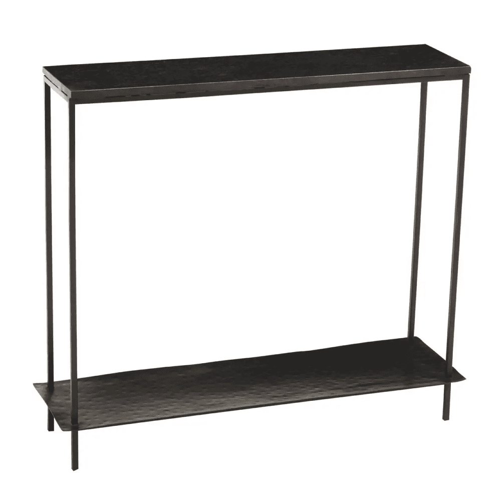 Titan Black Marble Console Table