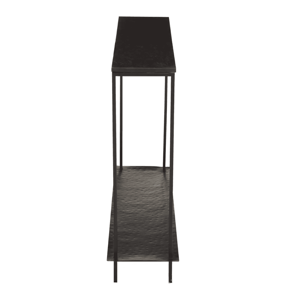 Titan Black Marble Console Table