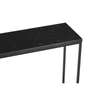 Titan Black Marble Console Table