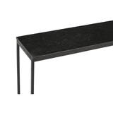 Titan Black Marble Console Table
