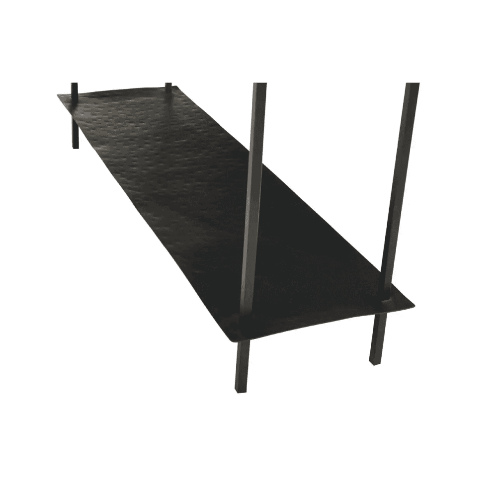 Titan Black Marble Console Table