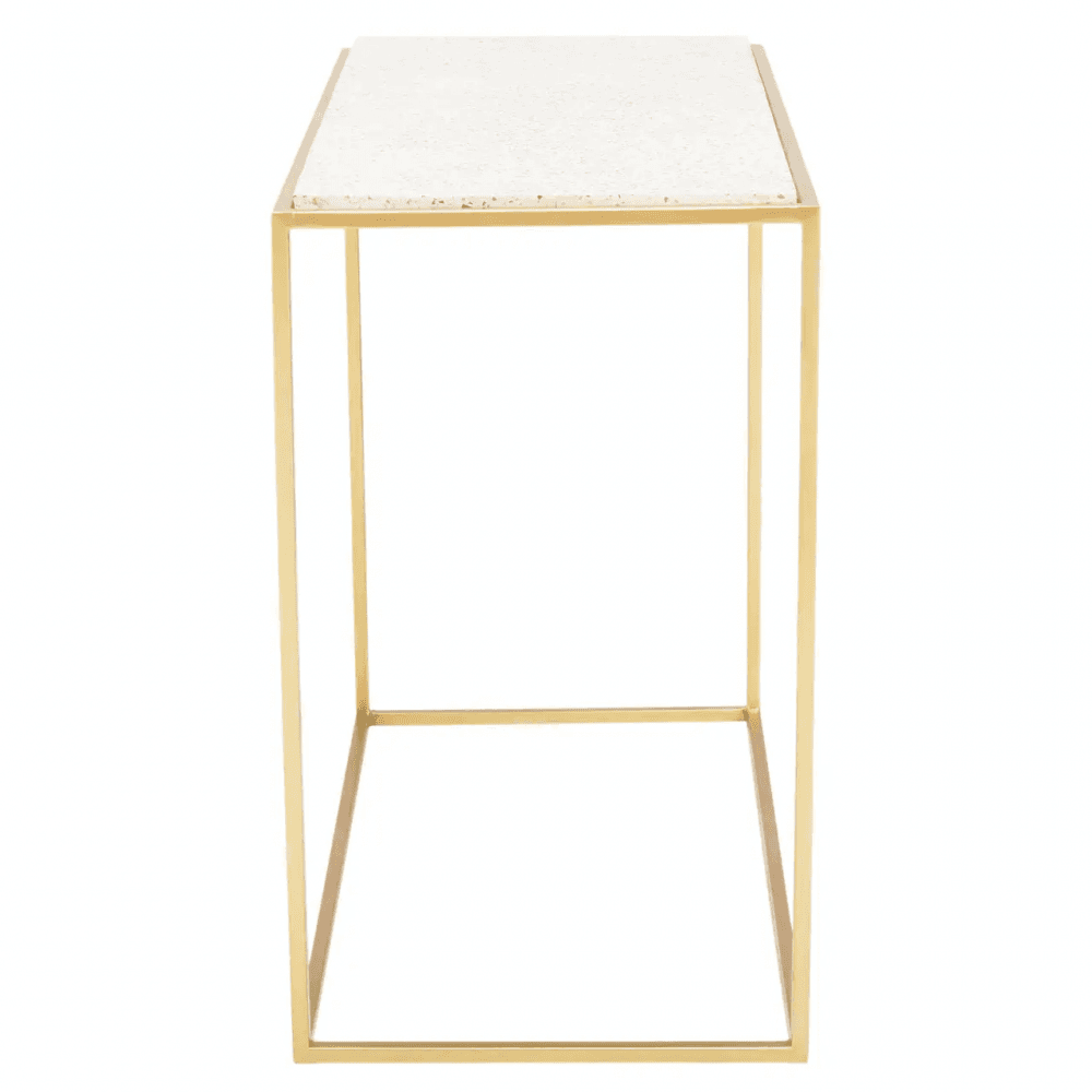 Titan Gold Finish Console Table