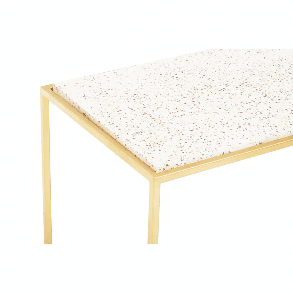 Titan Gold Finish Console Table