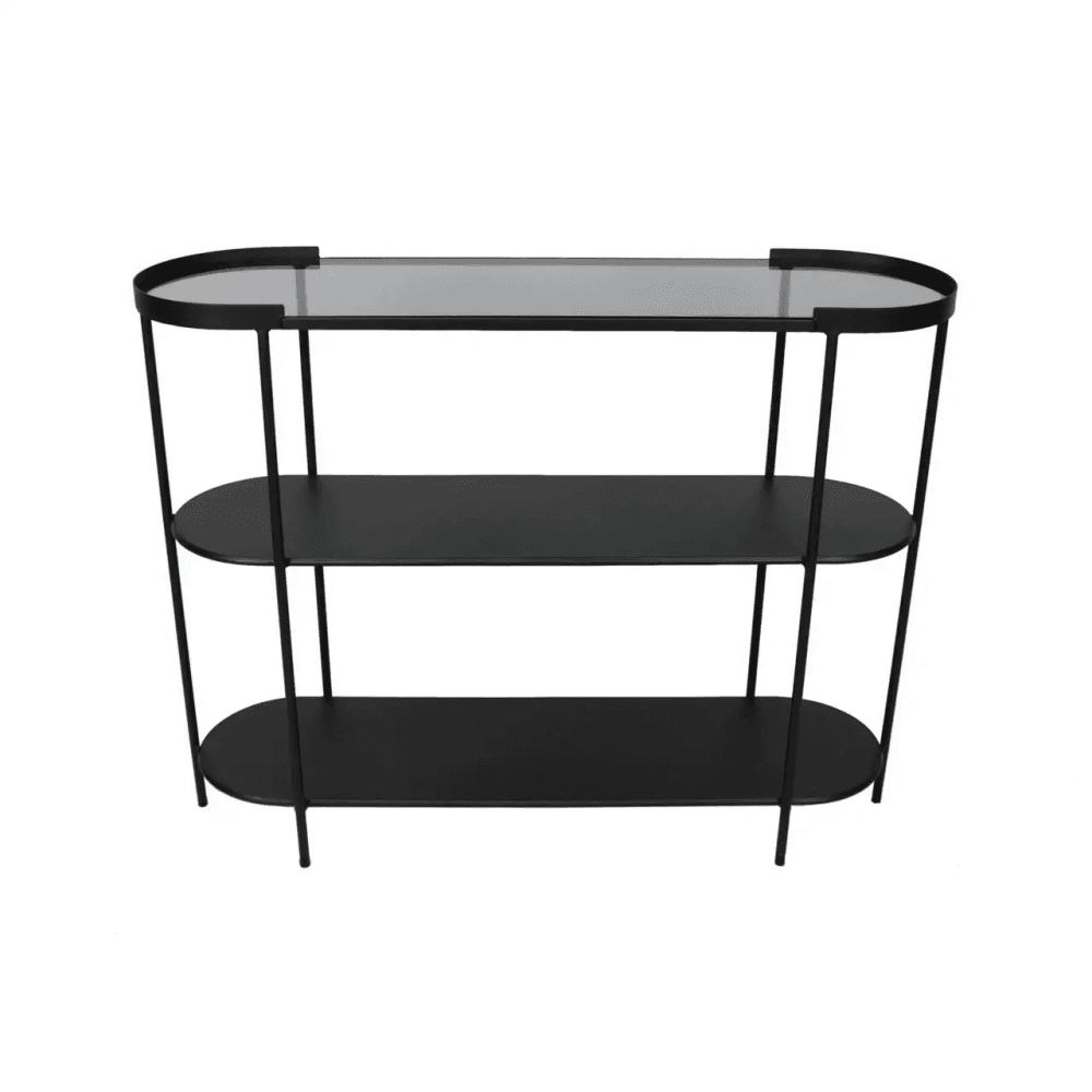 Edge Glass Console Table