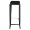 Edge Black Glass Console Table