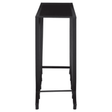 Edge Black Glass Console Table