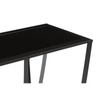 Edge Black Glass Console Table