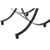 Edge Black Glass Console Table