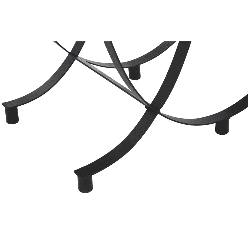Edge Black Glass Console Table