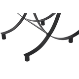 Edge Black Glass Console Table