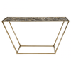 Luna Console Table with Black Agate Top