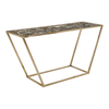 Luna Console Table with Black Agate Top