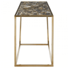 Luna Console Table with Black Agate Top