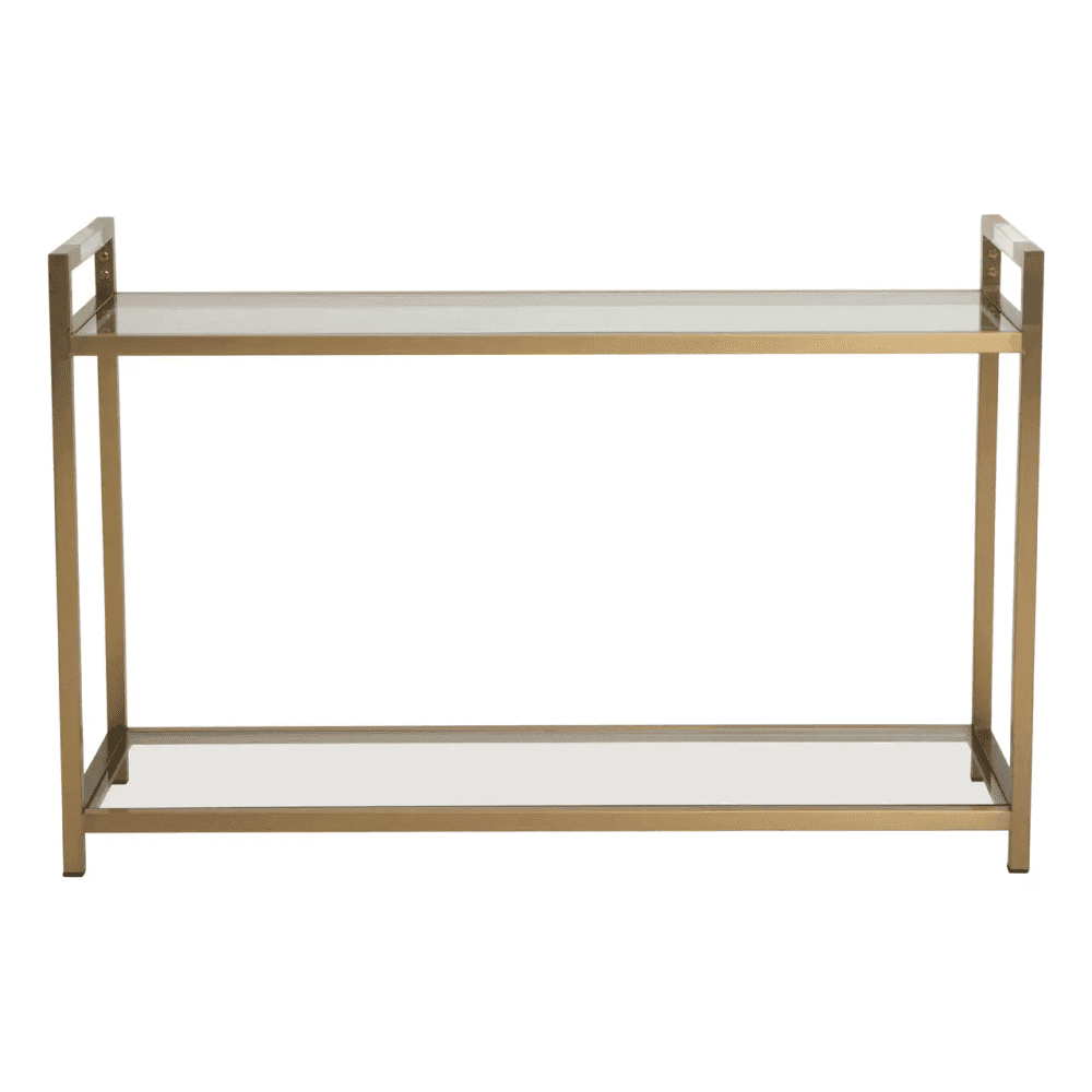 Vero Matte Gold Console Table