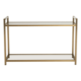 Vero Matte Gold Console Table