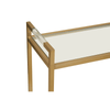 Vero Matte Gold Console Table