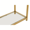 Vero Matte Gold Console Table