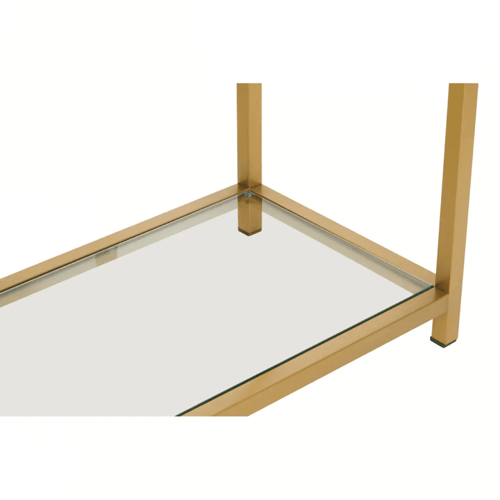 Vero Matte Gold Console Table