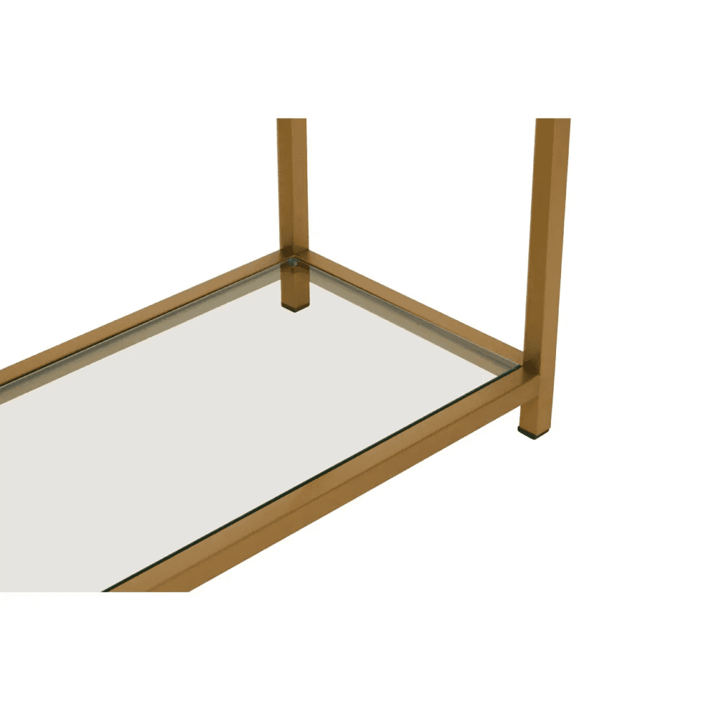 Vero Matte Gold Console Table