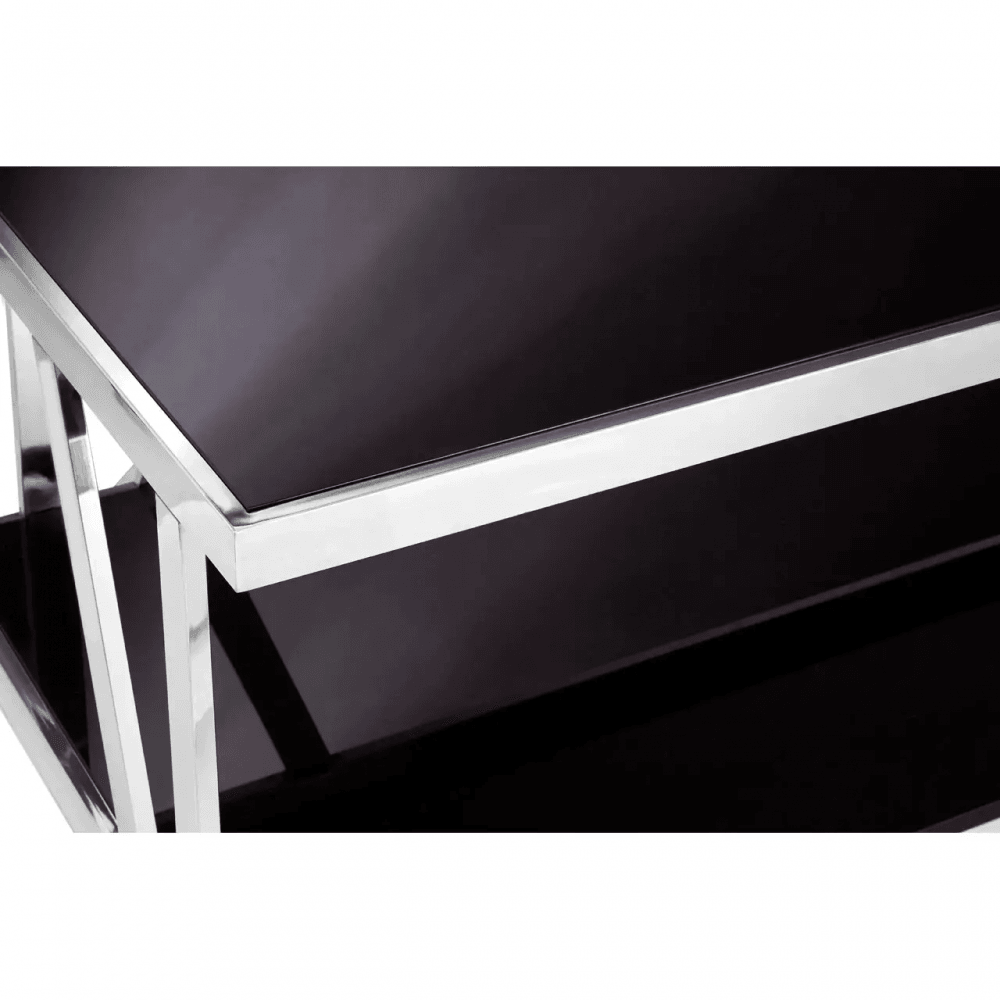 Hadley Black Glass Coffee Table