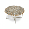 Elsie Agate Coffee Table With Cross Base