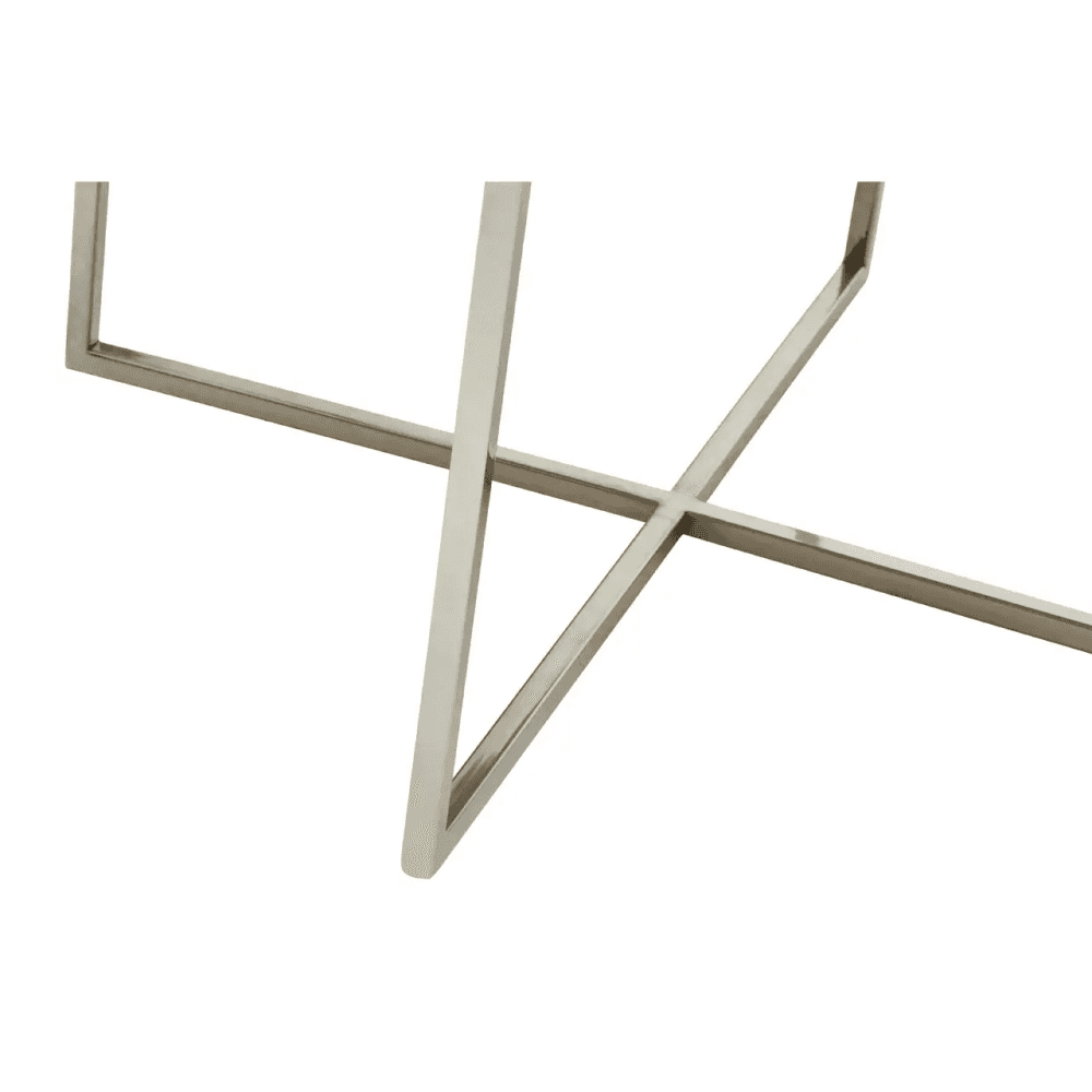 Elsie Agate Coffee Table With Cross Base