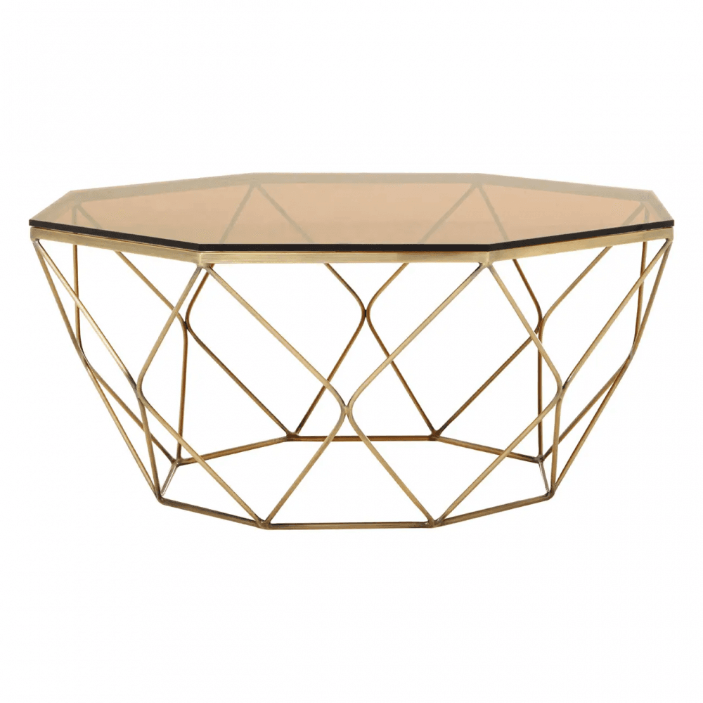 Inspire Brushed Bronze Tapered Coffee Table