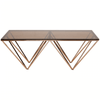 Inspire Champagne Metal Legs Coffee Table