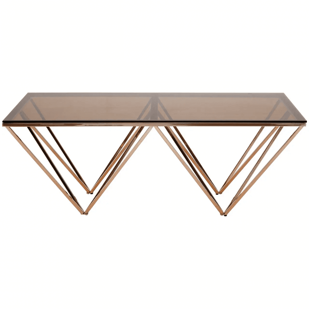 Inspire Champagne Metal Legs Coffee Table
