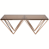 Inspire Champagne Metal Legs Coffee Table
