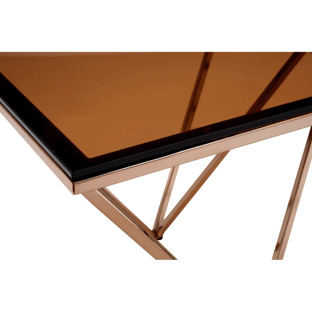 Inspire Champagne Metal Legs Coffee Table