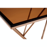 Inspire Champagne Metal Legs Coffee Table
