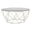 Inspire Coffee Table With Brushed Nickel Base