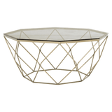 Inspire Coffee Table With Brushed Nickel Base
