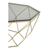 Inspire Coffee Table With Brushed Nickel Base