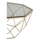Inspire Coffee Table With Brushed Nickel Base