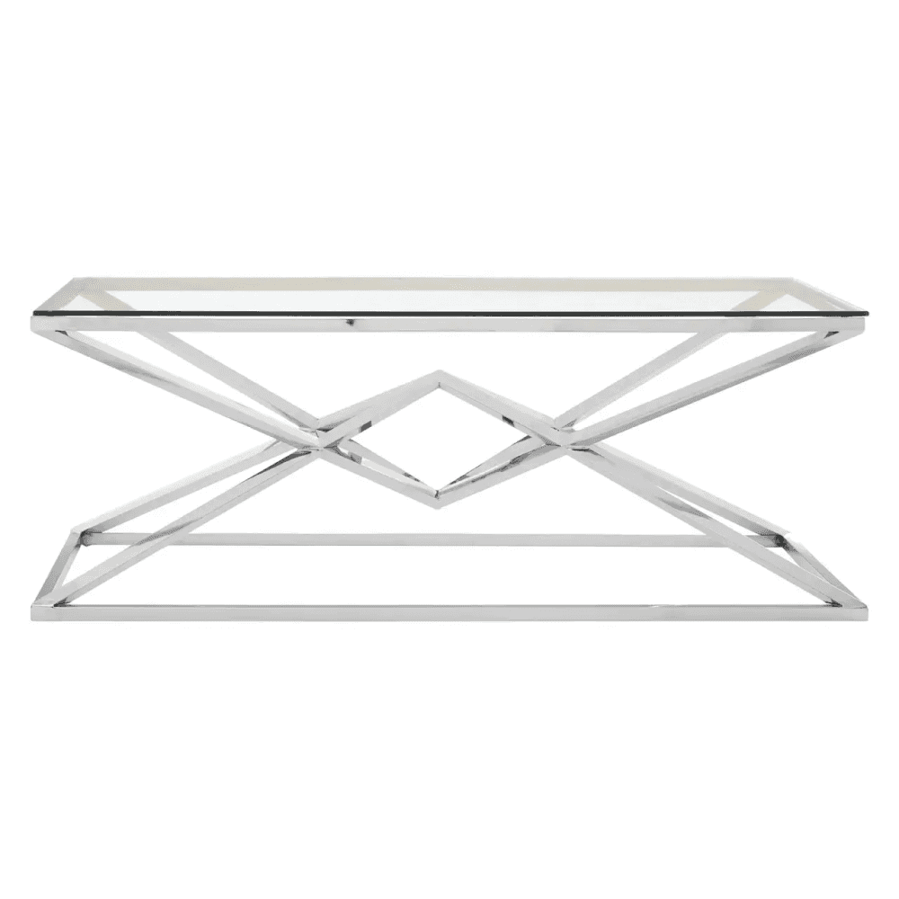 Inspire Silver Rectangular Coffee Table